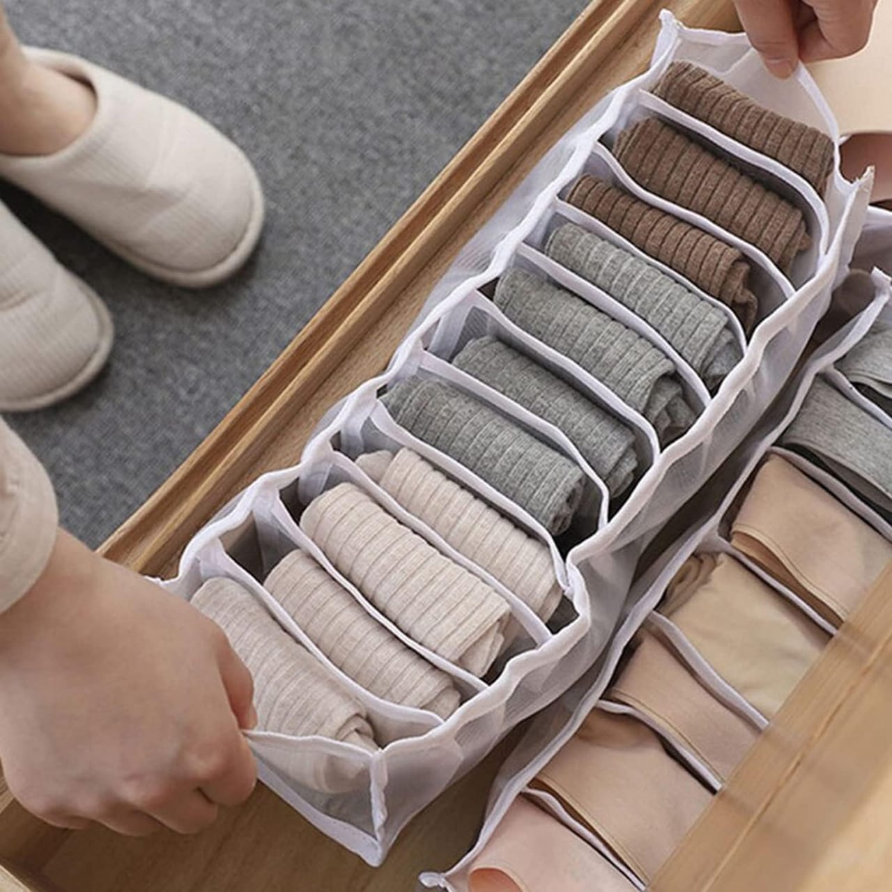 طقم منظم ملابس داخلية مكوّن من 3 قطع مستورد