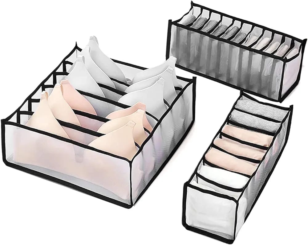 طقم منظم ملابس داخلية مكوّن من 3 قطع مستورد