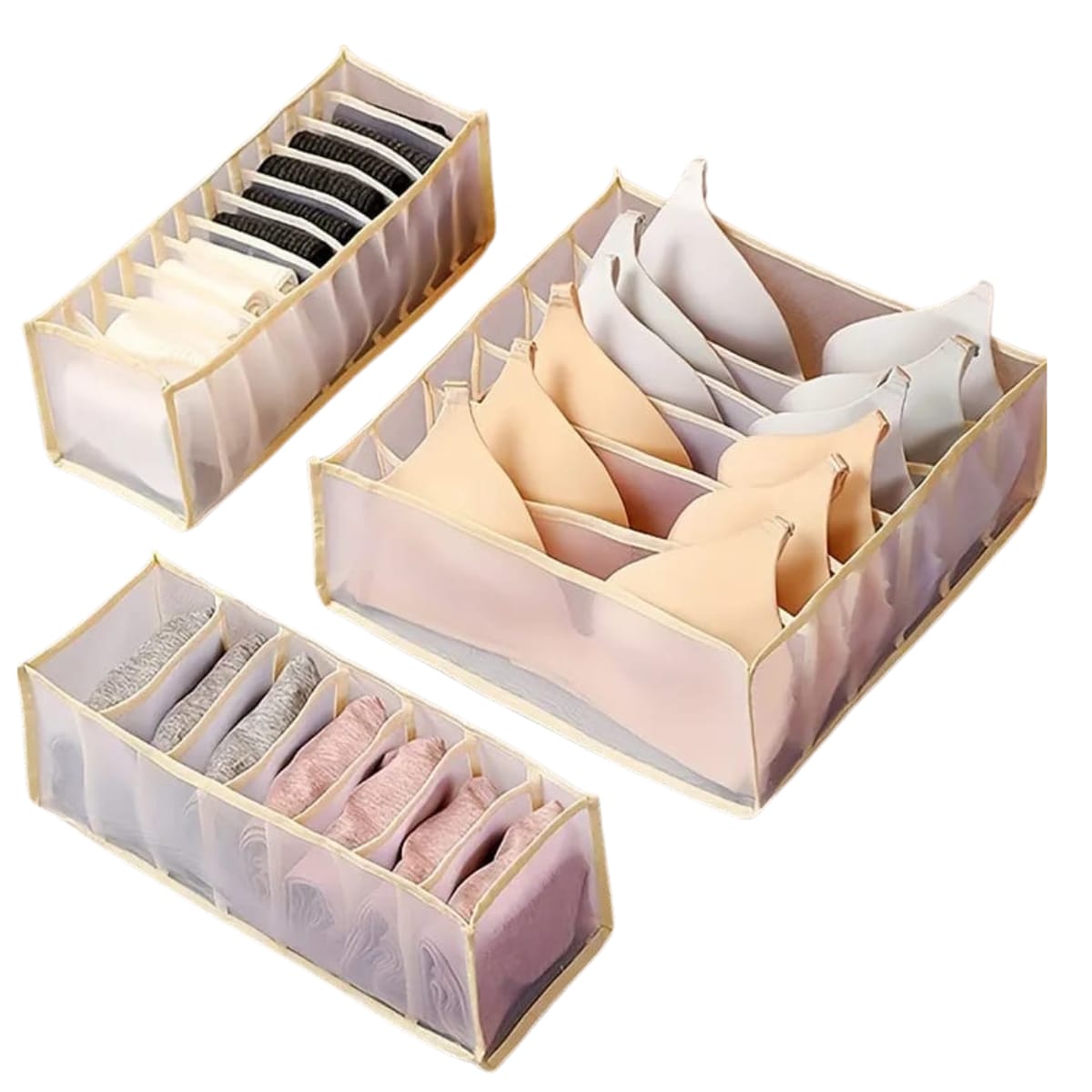 طقم منظم ملابس داخلية مكوّن من 3 قطع مستورد